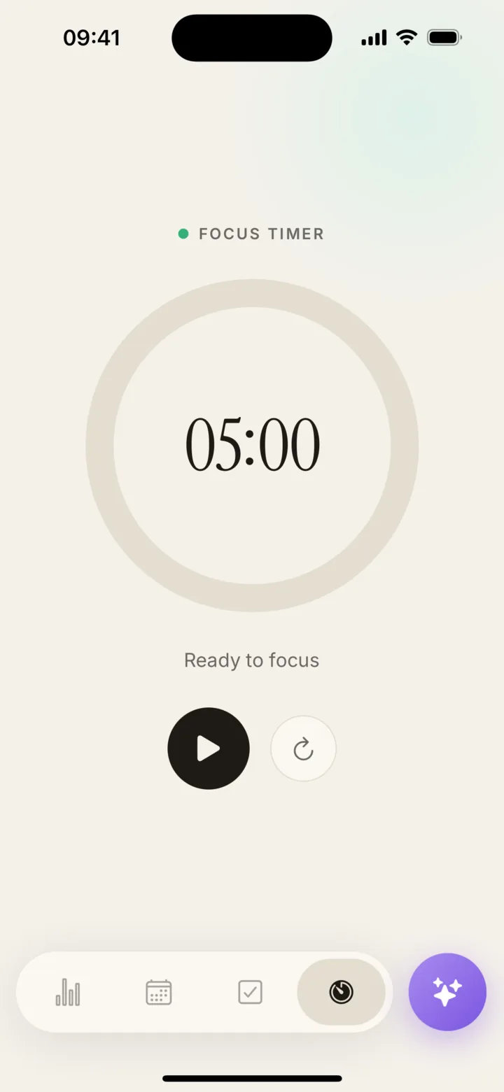 Planifai focus timer